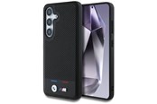 Puhelin - Kannet ja kotelot - BMW Leather Tricolor Stripe MagSafe Case for Samsung Galaxy S25 - Black - 3666339448790