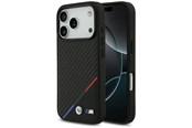Puhelin - Kannet ja kotelot - BMW M Carbon Tricolor Line MagSafe Case for iPhone 17 Pro - Black - 3666339558932