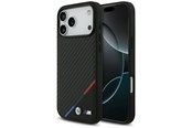 Puhelin - Kannet ja kotelot - BMW M Carbon Tricolor Line MagSafe Case for iPhone 17 Pro Max - Black - 3666339558949