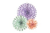 Lelut - Globos Paper Fans Daisies - 3 pcs. - 7165