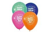 Lelut - Globos 12 Inch Happy Birthday Balloons - 8 pcs. - 7176