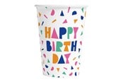 Lelut - Globos Happy Birthday Paper Cups 210ml - 8 pcs. - 7179