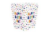 Lelut - Globos Happy Birthday Paper Snack Boxes - 8 pcs. - 7182