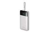Powerbank - CUKTECH LPB252N 120W 25000mAh Powerbank with Built-in USB-C Cable - White - 25000 mAh - LPB252N white