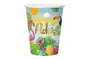 Lelut - Globos Aloha Paper Cups 210ml - 8 pcs. - 9349