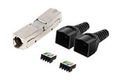 Verkkokaapelit - Lanberg network coupler - black silver - Musta - PL2S6-6000TL