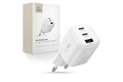 Puhelin - Adapterit & Laturit - Tech-Protect NCA100W-GaN 3-Port PD 3.2 100W / QC3.0 Wall Charger - White - 5906302323425