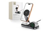 Puhelin - Adapterit & Laturit - Tech-Protect A52 3in1 MagSafe 25W QI2.2 Wireless Charger - Black - 5906302323807