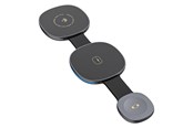 Puhelin - Adapterit & Laturit - Dudao A11S 3-in-1 Wireless Charger Compatible with MagSafe Smartphone Smartwatch Headphones - Black - 6977196684625