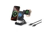 Puhelin - Adapterit & Laturit - Baseus PicoGo AF21 3-in-1 Qi2.2 35W Wireless Charger with 1m USB-C Cable - Black - E0205402