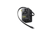 Puhelin - Adapterit & Laturit - Baseus EnerCore CG11 70W 6-in-1 Travel Adapter with Retractable USB-C Cable - Black - E0307E00