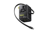 Puhelin - Adapterit & Laturit - Baseus PicoGo AG11 45W 6-in-1 Travel Adapter with Retractable USB-C Cable - Black - E0307F00