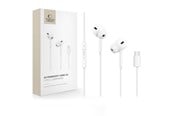 Kuulokkeet - Tech-Protect Ultraboost Core G3 USB-C Wired Headphones - White - 5906302324231