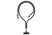 USB kaapelit - Dudao L20Max 65W 4-in-1 Cable with Lanyard USB-C to USB-C with Lightning and USB-A Adapters - Blue - 6976625335763