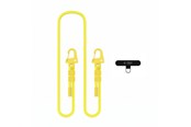 Puhelin - Muut lisävarusteet - Tech-Protect C5SD Rope CrossBody Phone Lanyard - Yellow - 5906302342600