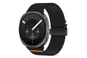 Smartwatch - Lisävarusteet - Tech-Protect Nylon Clasp Strap for Samsung Galaxy Watch 8/9 - 40/44/46mm - Black - 5906302325726