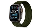 Smartwatch - Lisävarusteet - Tech-Protect Nylon Sport Band for Apple Watch 44 / 45 / 46 / 49 mm - Dark Green - 5906302325467
