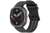 Smartwatch - Lisävarusteet - Tech-Protect Silicone Air Strap for Samsung Galaxy Watch Ultra/Ultra2 47mm - Black - 5906302341382