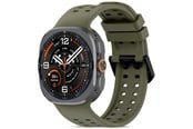 Smartwatch - Lisävarusteet - Tech-Protect Silicone Air Strap for Samsung Galaxy Watch Ultra/Ultra2 47mm - Olive - 5906302341405