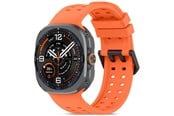 Smartwatch - Lisävarusteet - Tech-Protect Silicone Air Strap for Samsung Galaxy Watch Ultra/Ultra2 47mm - Orange - 5906302341412