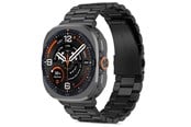 Smartwatch - Lisävarusteet - Tech-Protect Stainless Steel Bracelet for Samsung Galaxy Watch Ultra/Ultra2/Ultra2 47mm - Black - 5906302324651