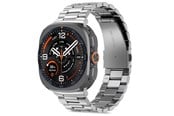 Smartwatch - Lisävarusteet - Tech-Protect Stainless Steel Bracelet for Samsung Galaxy Watch Ultra/Ultra2 47mm - Silver - 5906302325573