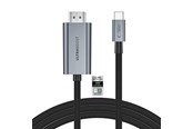 USB kaapelit - Tech-Protect UltraBoost USB-C to HDMI 2.1 Cable 200 cm 8K 60HZ - Gray - 5906302323920