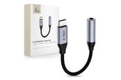 USB kaapelit - Tech-Protect Ultraboost USB-C to Mini Jack 3.5mm DAC adapter - dark gray - 5906302324620