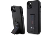 Puhelin - Kannet ja kotelot - BMW Grip Stand Hot Stamp Case for iPhone 14 / 15 / 13 - Black - 3666339121341