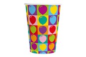 Lelut - Globos Paper Cups 210ml Pop Party - 8 pcs. - 6905