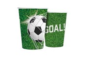 Lelut - Globos Paper Cups 210ml Football - 8 pcs. - 7325