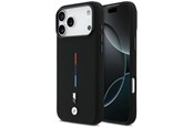 Puhelin - Kannet ja kotelot - BMW M Silicon Tricolor Line MagSafe Case for iPhone 17 Pro Max - Black - 3666339484873