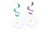 Lelut - Globos Hanging Decoration Daisies Swirls - 4 pcs. - 7164