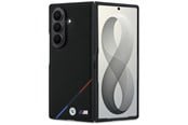 Puhelin - Kannet ja kotelot - BMW M Leather Perforated Tricolor Stripe Metal Logos MagSafe Case for Samsung Galaxy Z Fold 8 Ultra - Black - 3666339662639