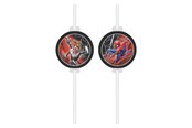 Lelut - Globos Paper Straws Spiderman World of Web - 4 pcs. - 97323