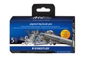 Kirjoitus- ja piirustustarvikkeet - Staedtler pigment big brush pen Grey 5pcs - 373 C5-1