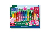 Kirjoitus- ja piirustustarvikkeet - Staedtler Peppa Pig wax crayons Christmas set - 224 C12PL1