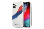 Puhelin - Kannet ja kotelot - BMW Motorsport Tricolor Case for iPhone 12 Pro Max - Transparent - 3666339011697