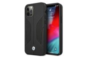Puhelin - Kannet ja kotelot - BMW Leather Perforated Sides Case for iPhone 12 / iPhone 12 Pro - Black - 3666339010997