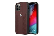 Puhelin - Kannet ja kotelot - BMW Leather Curve Perforate Case for iPhone 12 / iPhone 12 Pro - Red - 3666339010874