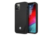 Puhelin - Kannet ja kotelot - BMW Leather Perforate Case for iPhone 12 / iPhone 12 Pro - Black - 3666339010812