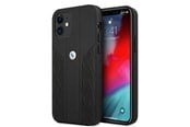 Puhelin - Kannet ja kotelot - BMW Leather Curve Perforate Case for iPhone 12 mini - Black - 3666339010898