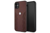 Puhelin - Kannet ja kotelot - BMW Leather Curve Perforate Case for iPhone 11 / Xr - Red - 3666339011864