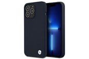 Puhelin - Kannet ja kotelot - BMW Silicone Signature Case for iPhone 13 Pro Max 6.7" - Navy Blue - 3666339022808