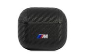 Puhelin - Kannet ja kotelot - BMW PU Carbon M Collection Case for AirPods 3 - Black - 3666339009489
