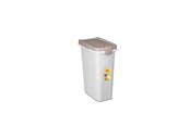 Koirat - Stefanplast foderbeholder hvid/sand 25 liter - 281125