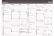 Kalenteri - Mayland Kæmpekalender Moderne 2x6 mdr. papir rør 2027 - 27064200