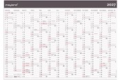 Kalenteri - Mayland Kæmpekalender Moderne 1x13 mdr. papir rør 2027 - 27064300