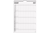 Kalenteri - Mayland Familiekalender Black and white 7 kol. 2027 - 27066560