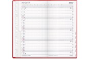 Kalenteri - Mayland Index Planner månedskalender rød vinyl 2027 - 27090010